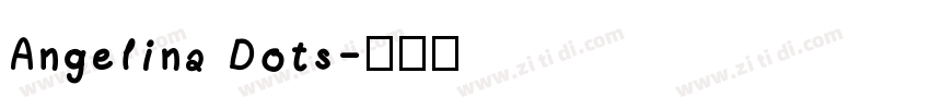 Angelina Dots字体转换